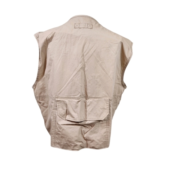 Woolrich Rugged Fishing Vest Tan, sz L - Picture 2 of 13